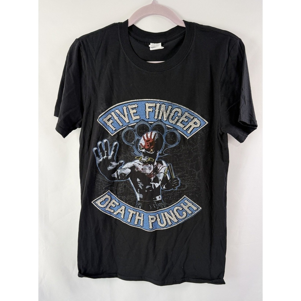 Five Finger Death Punch 2020 Tour T-Shirt Size Small Black Skull Graphic